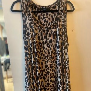 Isabella Rodriguez Spandex flowy cheetah print tunic 2X